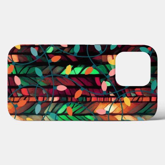 Weihnachtslieder farbenfrohe Glühbirnen Case-Mate iPhone Hülle (Rückseite (Horizontal))