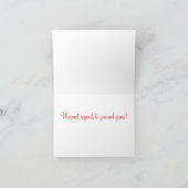 Weihnachtslieder Feiertagskarte (Innenseite)