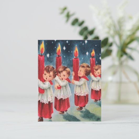 Weihnachtslieder Feiertagskarte (Stehend Vorderseite)