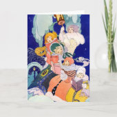 Weihnachtslieder Feiertagskarte (Vorderseite)