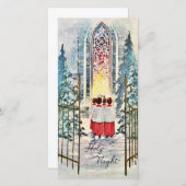 Weihnachtslieder Feiertagskarte (Vorne/Hinten)