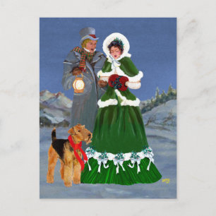 Weihnachtslieder Feiertagspostkarte