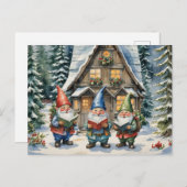 Weihnachtslieder Feiertagspostkarte (Vorne/Hinten)