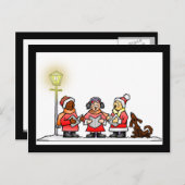 Weihnachtslieder Feiertagspostkarte (Vorne/Hinten)