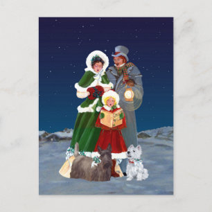 Weihnachtslieder Feiertagspostkarte