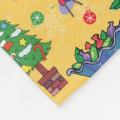 Weihnachtslieder Fleecedecke (Ecke)