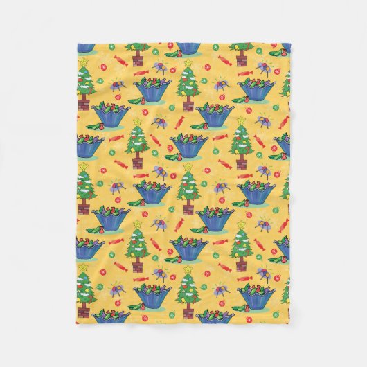 Weihnachtslieder Fleecedecke (Vorderseite)