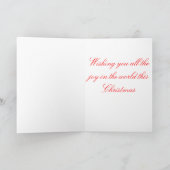 Weihnachtslieder: Freude für die Welt Feiertagskarte (Innenseite)