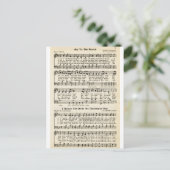 Weihnachtslieder: Freude für die Welt Feiertagspostkarte (Stehend Vorderseite)