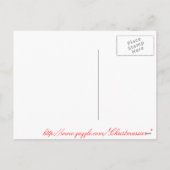 Weihnachtslieder: Freude für die Welt Feiertagspostkarte (Rückseite)