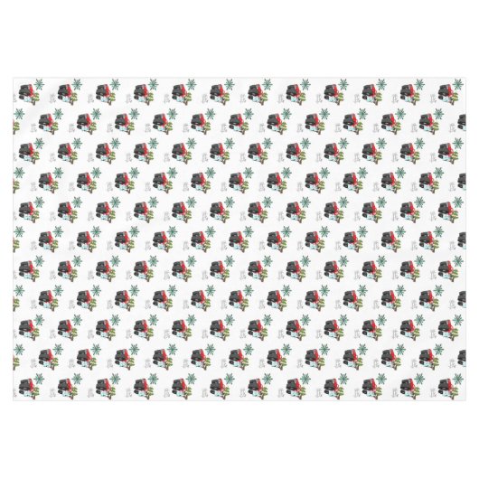 Weihnachtslieder, Frohe Festtage Snowman Tischdecke (Vorderseite (Horizontal))