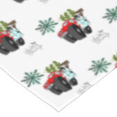 Weihnachtslieder, Frohe Festtage Snowman Tischdecke (Schrägansicht)