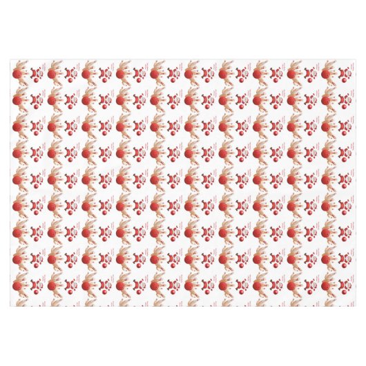 Weihnachtslieder, Frohe Weihnachten, Bowling Tischdecke (Vorderseite (Horizontal))