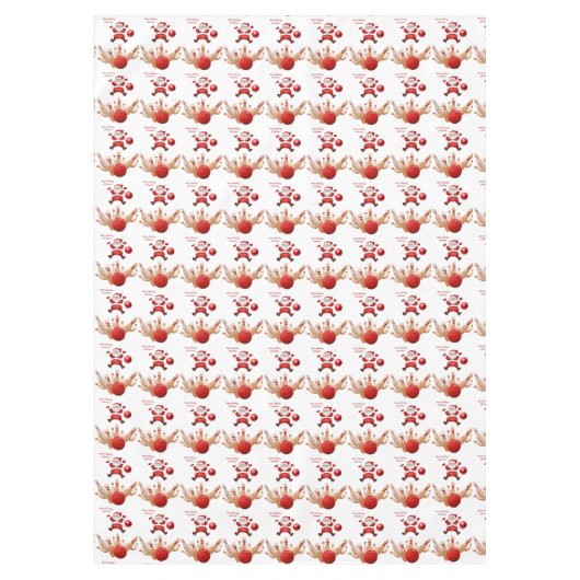 Weihnachtslieder, Frohe Weihnachten, Bowling Tischdecke (Vorderseite)