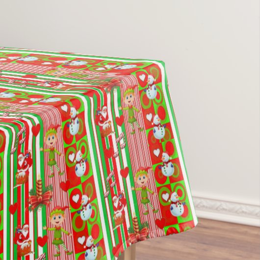 Weihnachtslieder, Frohe Weihnachten, Elf Tischdecke (Beispiel)