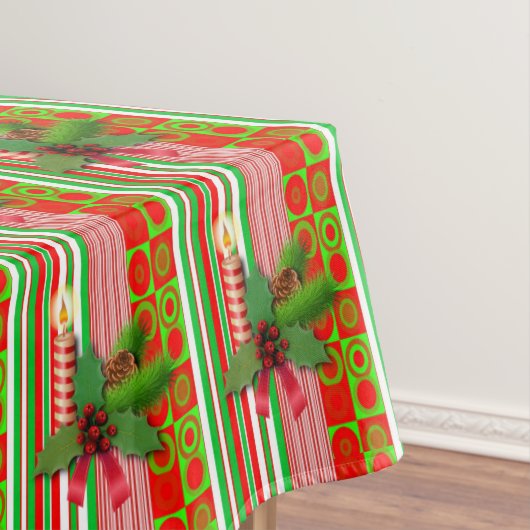 Weihnachtslieder, Frohe Weihnachten, Kerze Tischdecke (Beispiel)