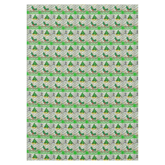 Weihnachtslieder, Frohe Weihnachten, Mäuse Tischdecke (Vorderseite)