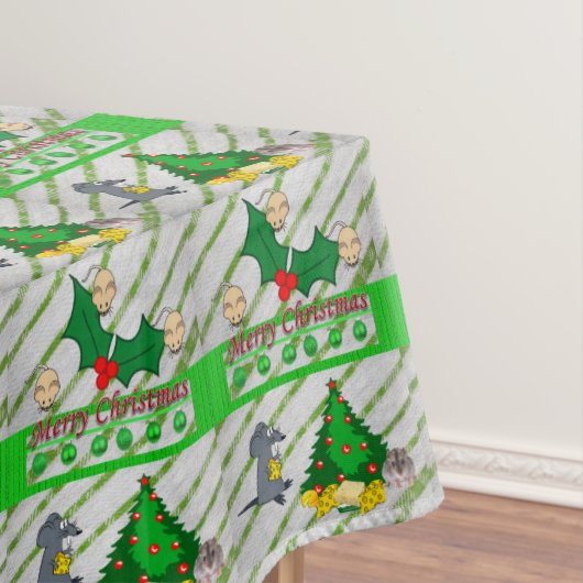 Weihnachtslieder, Frohe Weihnachten, Mäuse Tischdecke (Beispiel)