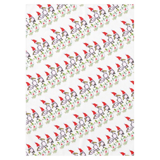 Weihnachtslieder, Frohe Weihnachten Pelican Fisch Tischdecke (Vorderseite)