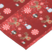 Weihnachtslieder, Frohe Weihnachten, Pinguin Tischdecke (Schrägansicht)