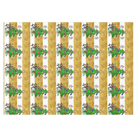 Weihnachtslieder, Frohe Weihnachten, Schneemann El Tischdecke (Vorderseite (Horizontal))