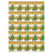 Weihnachtslieder, Frohe Weihnachten, Schneemann El Tischdecke (Vorderseite)