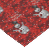 Weihnachtslieder, Frohe Weihnachten, Schneemann Tischdecke (Schrägansicht)