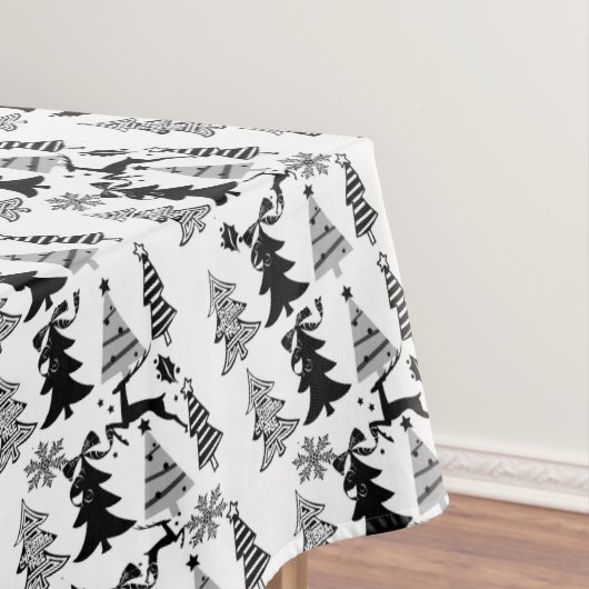 Weihnachtslieder, frohe Weihnachtsbaumen schwarz Tischdecke (Beispiel)