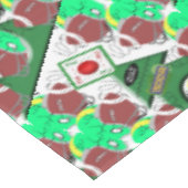 Weihnachtslieder, Frohe Weihnachtsfußball Tischdecke (Schrägansicht)