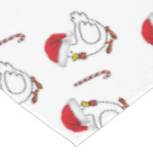 Weihnachtslieder, frohe Weihnachtsgebäck Tischdecke (Schrägansicht)