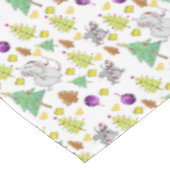 Weihnachtslieder, Frohe Weihnachtsmäuse Tischdecke (Schrägansicht)