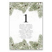 Weihnachtslieder für Pine & Gold Tischnummer (Vorderseite)