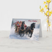 Weihnachtslieder gefüllt mit Geschenken Karte (Gelbe Blume)