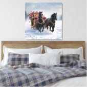 Weihnachtslieder gefüllt mit Geschenken Leinwanddruck (Insitu (Schlafzimmer))