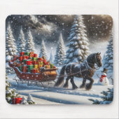Weihnachtslieder gefüllt mit Geschenken Mousepad (Vorne)