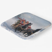 Weihnachtslieder gefüllt mit Geschenken Pappteller (Gewinkelt)