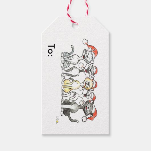 Weihnachtslieder Geschenkanhänger (Vorderseite)