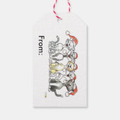 Weihnachtslieder Geschenkanhänger (Rückseite)