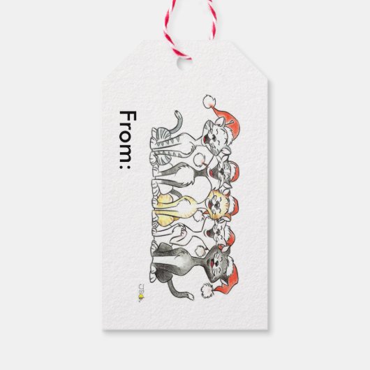 Weihnachtslieder Geschenkanhänger (Rückseite)