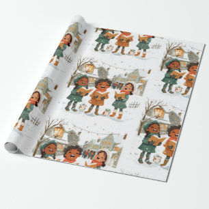 Weihnachtslieder Geschenkpapier