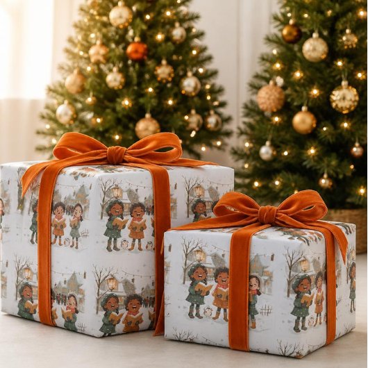 Weihnachtslieder Geschenkpapier