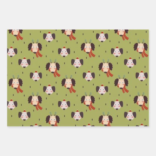 Weihnachtslieder Geschenkpapier Set (Vorderseite 3)