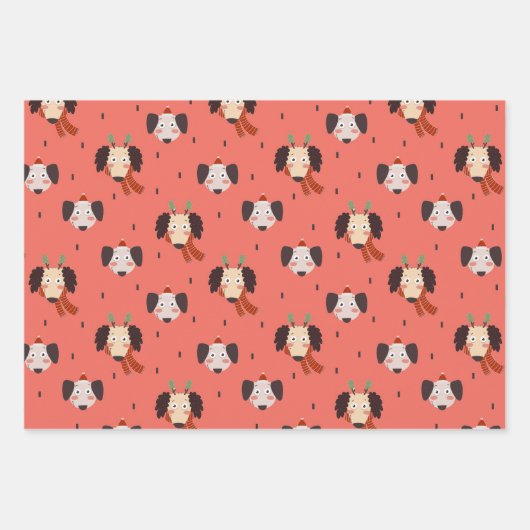 Weihnachtslieder Geschenkpapier Set (Vorderseite 2)