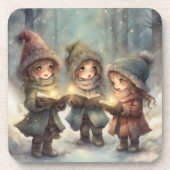 Weihnachtslieder Getränkeuntersetzer (Vorderseite)