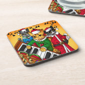 Weihnachtslieder Getränkeuntersetzer (Linke Seite)