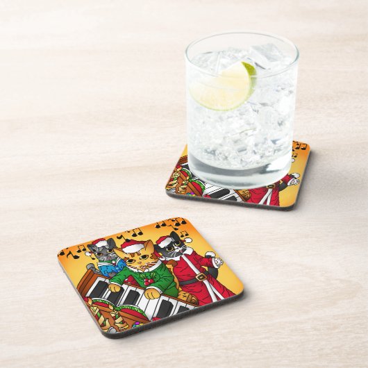 Weihnachtslieder Getränkeuntersetzer (Rechte Seite)