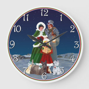 Weihnachtslieder Große Wanduhr