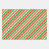 Weihnachtslieder grün, weiß, rot farbig geschenkpapier set (Vorderseite 2)