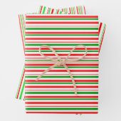 Weihnachtslieder grün, weiß, rot farbig geschenkpapier set (Beispiel)