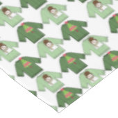 Weihnachtslieder, Grüne Weihnachtssüßer Tischdecke (Schrägansicht)